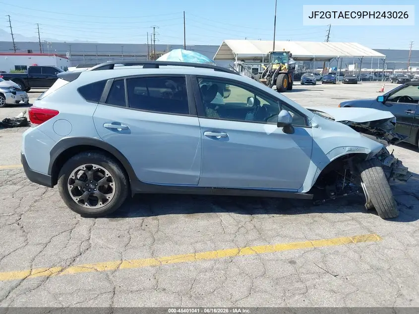 2023 Subaru Crosstrek Premium VIN: JF2GTAEC9PH243026 Lot: 45401041