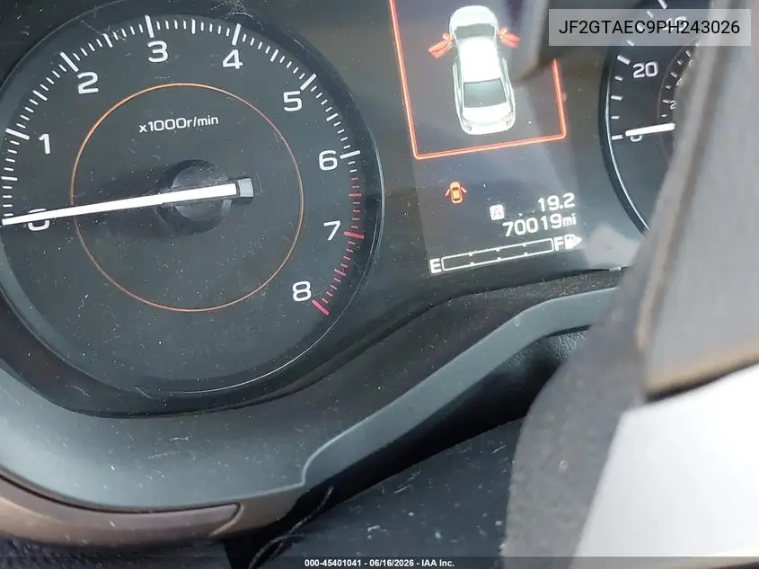 2023 Subaru Crosstrek Premium VIN: JF2GTAEC9PH243026 Lot: 45401041