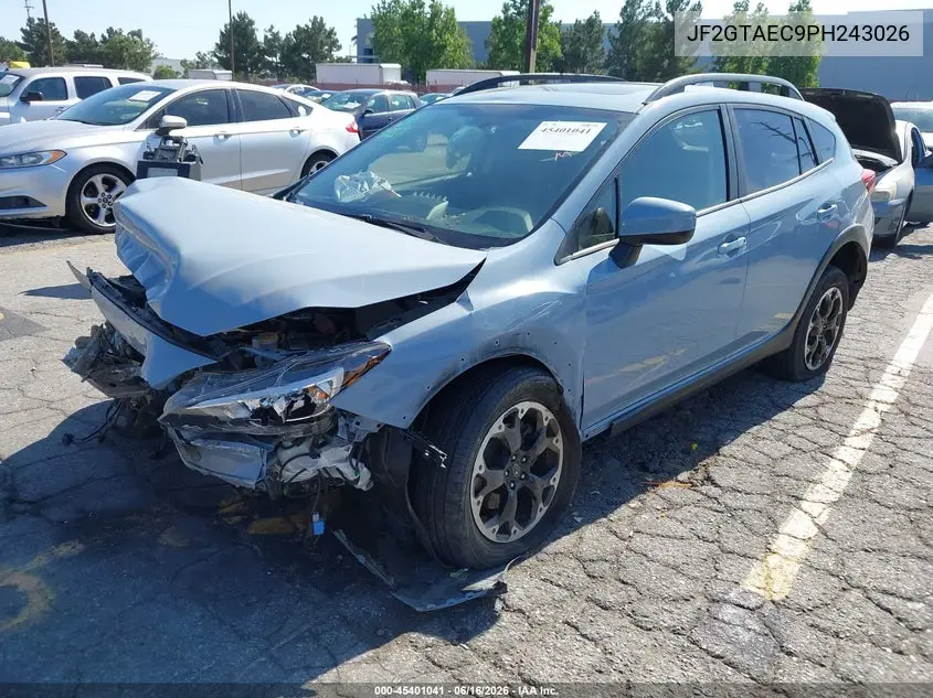 2023 Subaru Crosstrek Premium VIN: JF2GTAEC9PH243026 Lot: 45401041