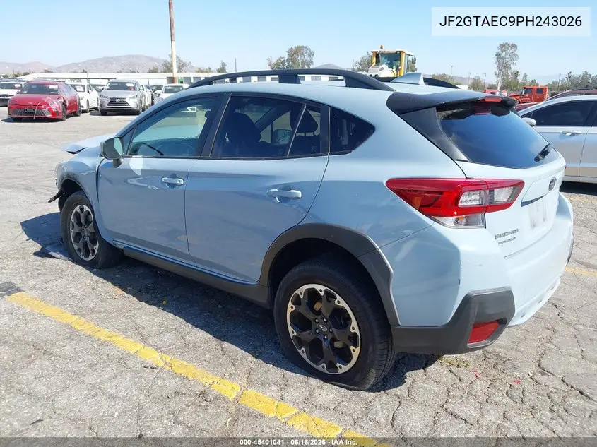 2023 Subaru Crosstrek Premium VIN: JF2GTAEC9PH243026 Lot: 45401041