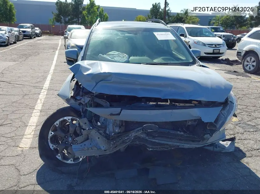 2023 Subaru Crosstrek Premium VIN: JF2GTAEC9PH243026 Lot: 45401041