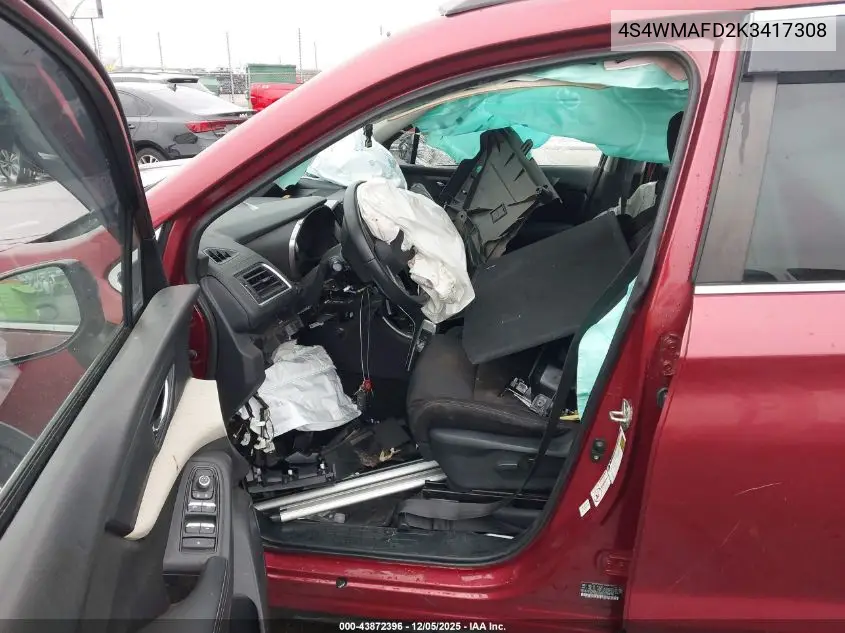 4S4WMAFD2K3417308 2019 Subaru Ascent Premium