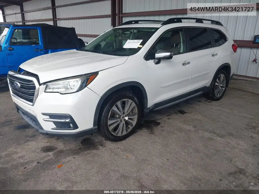 2019 Subaru Ascent Touring VIN: 4S4WMARD4K3421727 Lot: 45172319