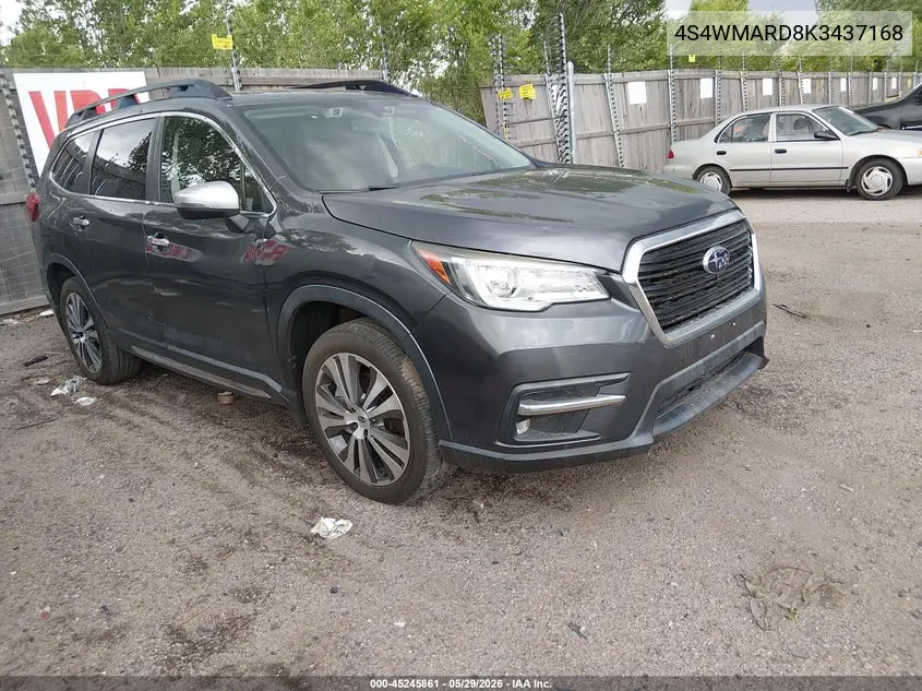 2019 Subaru Ascent Touring VIN: 4S4WMARD8K3437168 Lot: 45245861