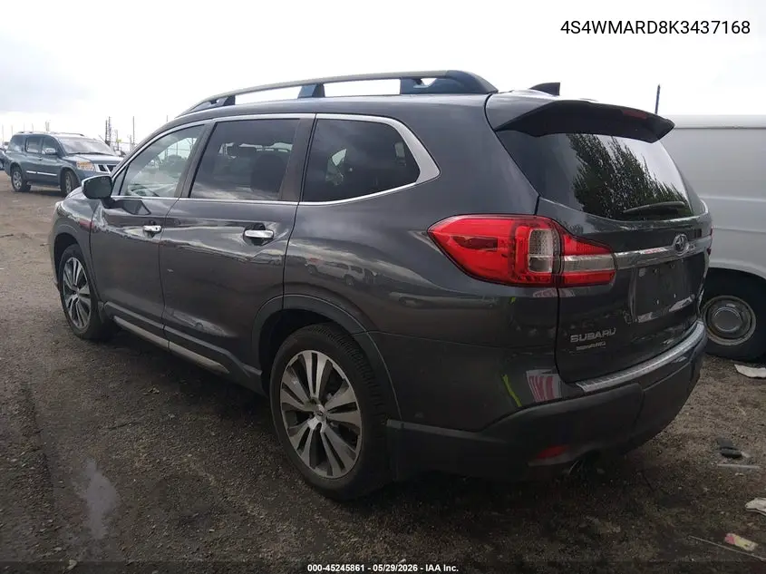 2019 Subaru Ascent Touring VIN: 4S4WMARD8K3437168 Lot: 45245861