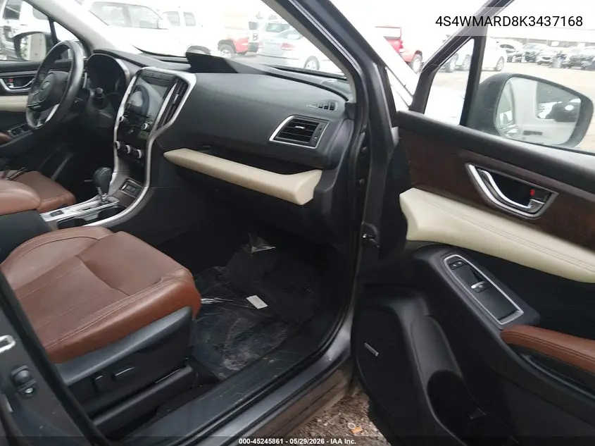 2019 Subaru Ascent Touring VIN: 4S4WMARD8K3437168 Lot: 45245861