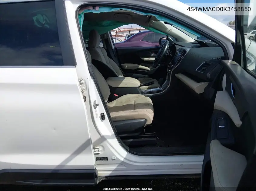 2019 Subaru Ascent Premium VIN: 4S4WMACD0K3458850 Lot: 45342262