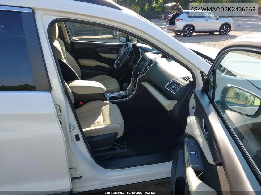 2019 Subaru Ascent Premium VIN: 4S4WMACD2K3436669 Lot: 45354057