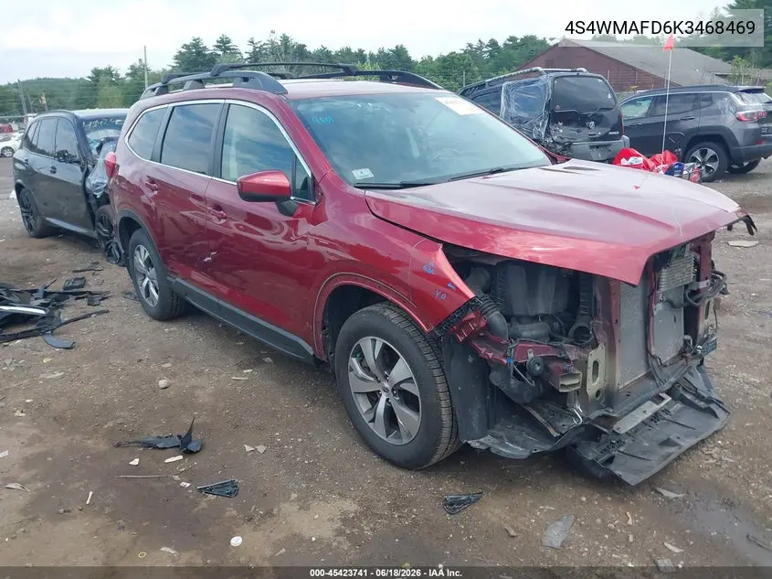 2019 Subaru Ascent Premium VIN: 4S4WMAFD6K3468469 Lot: 45423741