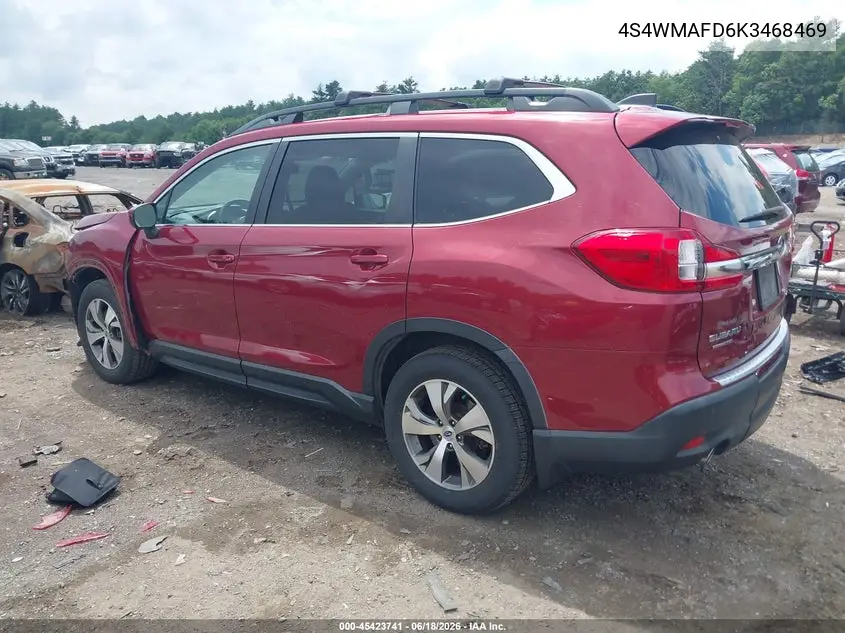 2019 Subaru Ascent Premium VIN: 4S4WMAFD6K3468469 Lot: 45423741