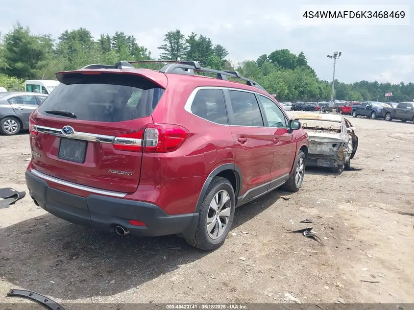 2019 Subaru Ascent Premium VIN: 4S4WMAFD6K3468469 Lot: 45423741