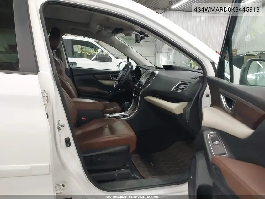 2019 Subaru Ascent Touring VIN: 4S4WMARD0K3445913 Lot: 45434526