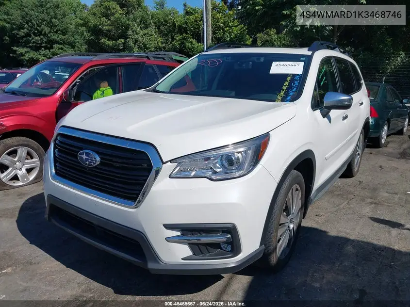 2019 Subaru Ascent Touring VIN: 4S4WMARD1K3468746 Lot: 45465667