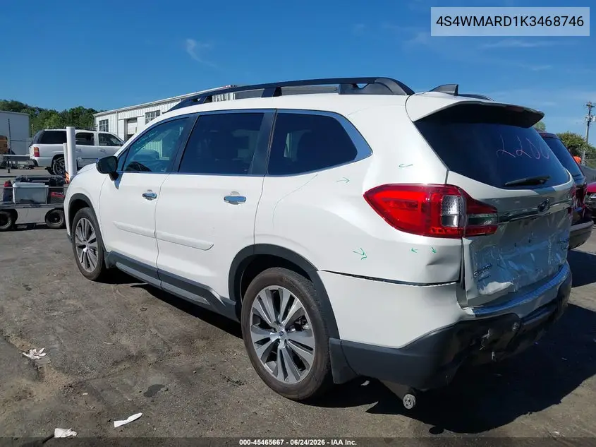 2019 Subaru Ascent Touring VIN: 4S4WMARD1K3468746 Lot: 45465667