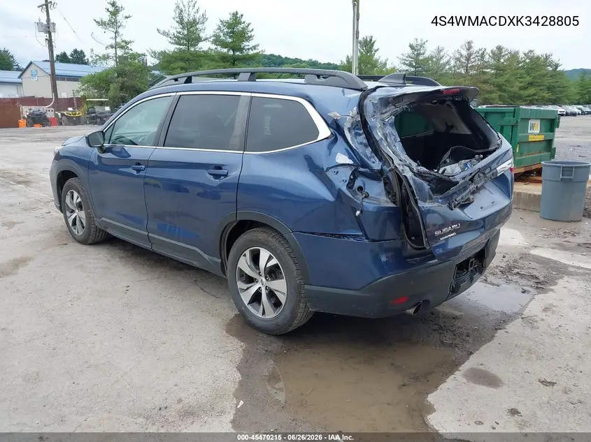 2019 Subaru Ascent Premium VIN: 4S4WMACDXK3428805 Lot: 45470215