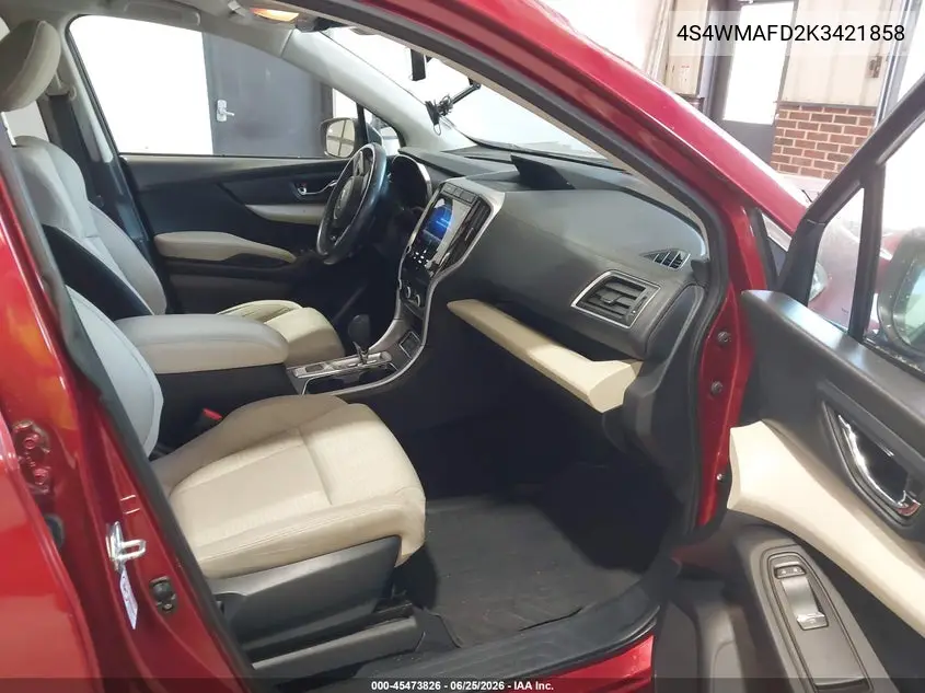 2019 Subaru Ascent Premium VIN: 4S4WMAFD2K3421858 Lot: 45473826