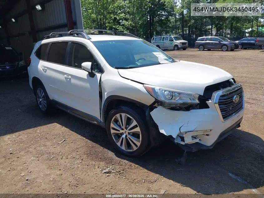 2019 Subaru Ascent Limited VIN: 4S4WMAJD6K3450495 Lot: 45504377