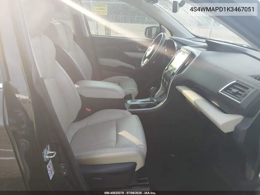 2019 Subaru Ascent Limited VIN: 4S4WMAPD1K3467051 Lot: 45525376