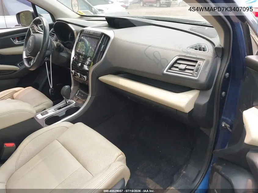 2019 Subaru Ascent Limited VIN: 4S4WMAPD7K3407095 Lot: 45529057