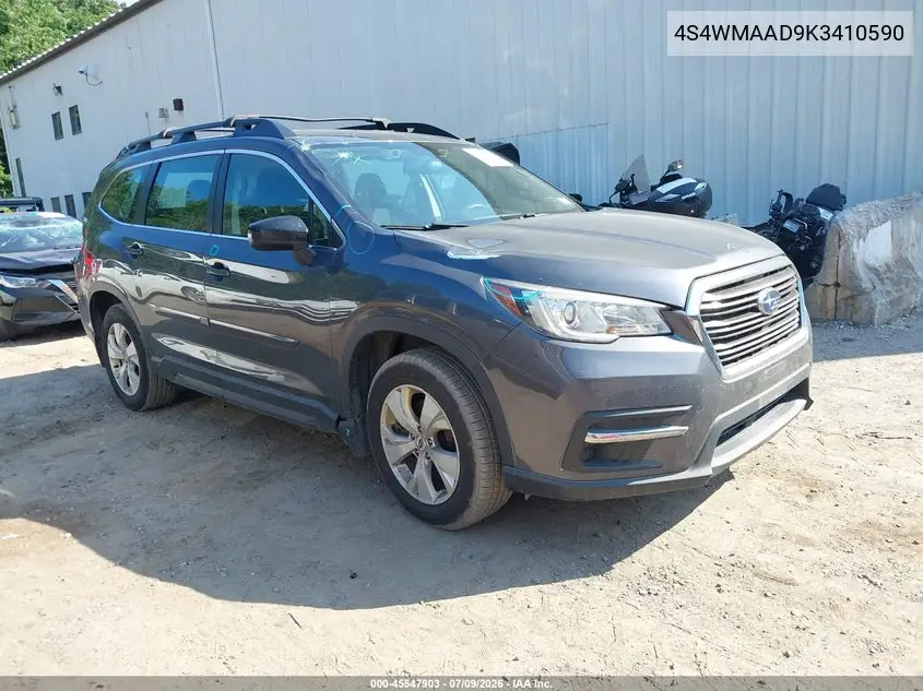 2019 Subaru Ascent VIN: 4S4WMAAD9K3410590 Lot: 45547903