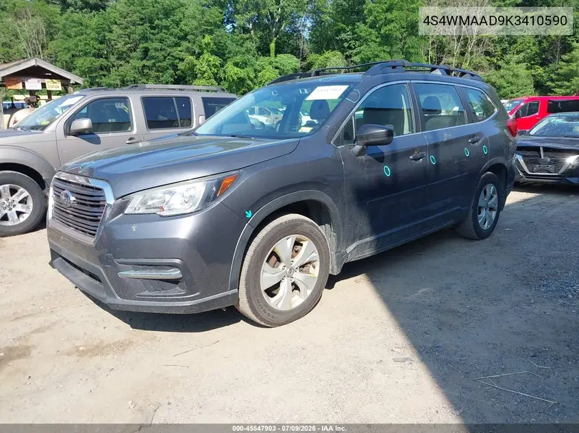 2019 Subaru Ascent VIN: 4S4WMAAD9K3410590 Lot: 45547903