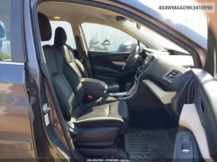 2019 Subaru Ascent VIN: 4S4WMAAD9K3410590 Lot: 45547903