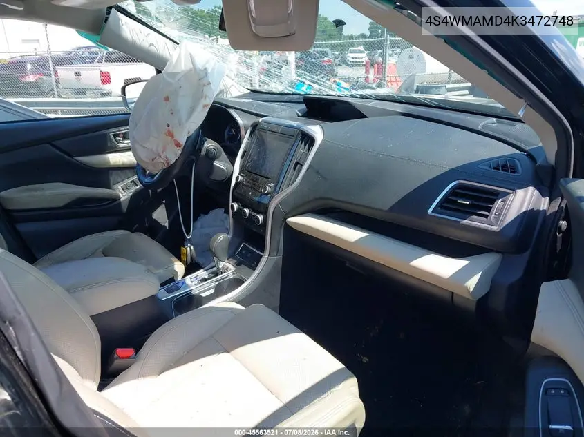 2019 Subaru Ascent Limited VIN: 4S4WMAMD4K3472748 Lot: 45563521