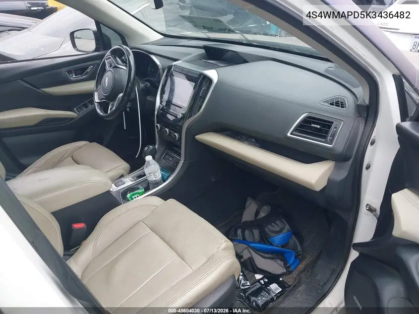 2019 Subaru Ascent Limited VIN: 4S4WMAPD5K3436482 Lot: 45604030