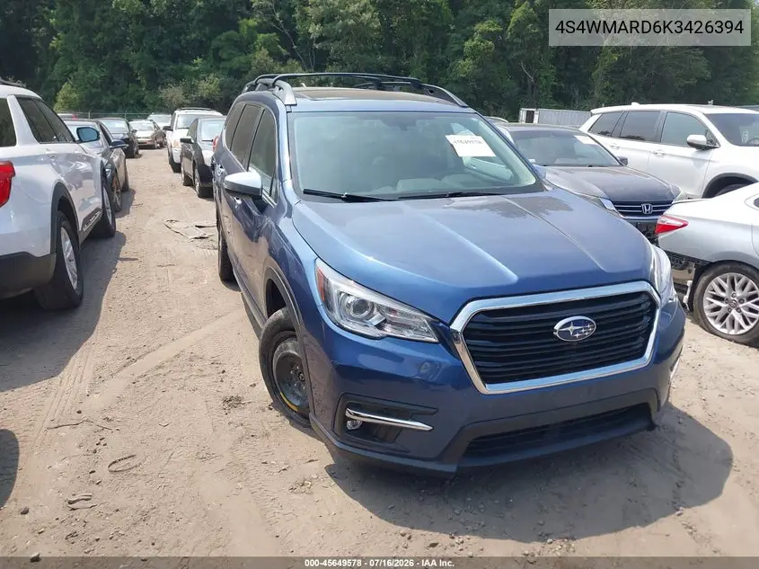2019 Subaru Ascent Touring VIN: 4S4WMARD6K3426394 Lot: 45649578
