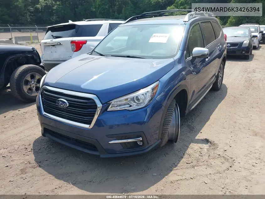 2019 Subaru Ascent Touring VIN: 4S4WMARD6K3426394 Lot: 45649578