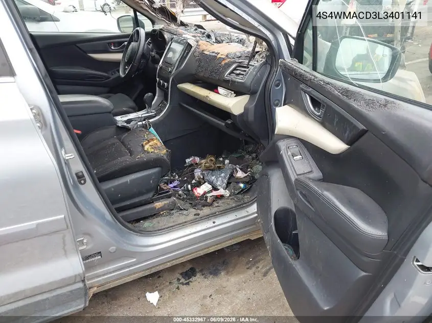 2020 Subaru Ascent Premium VIN: 4S4WMACD3L3401141 Lot: 45332967