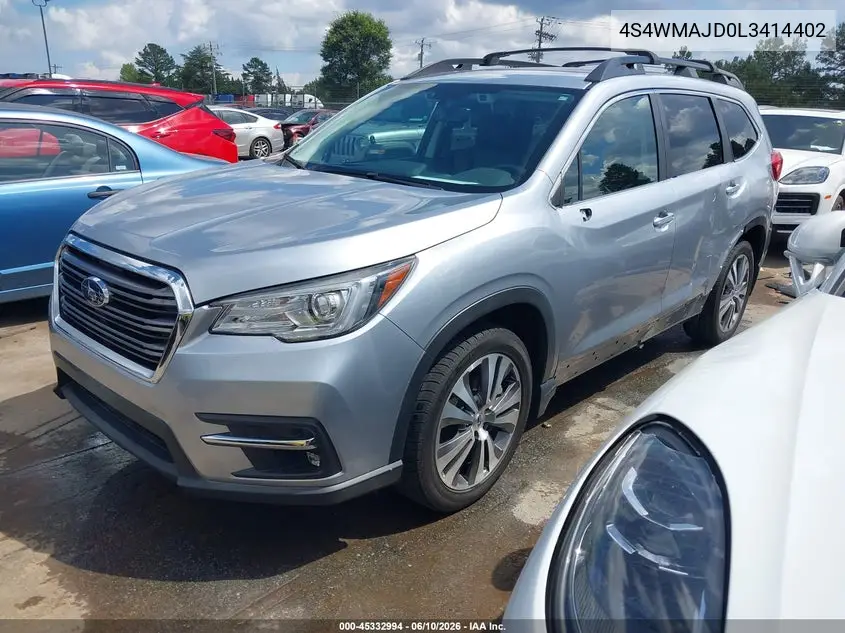 2020 Subaru Ascent Limited VIN: 4S4WMAJD0L3414402 Lot: 45332994