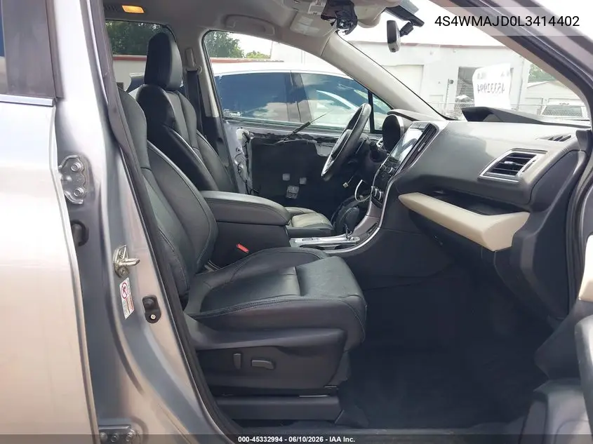 2020 Subaru Ascent Limited VIN: 4S4WMAJD0L3414402 Lot: 45332994