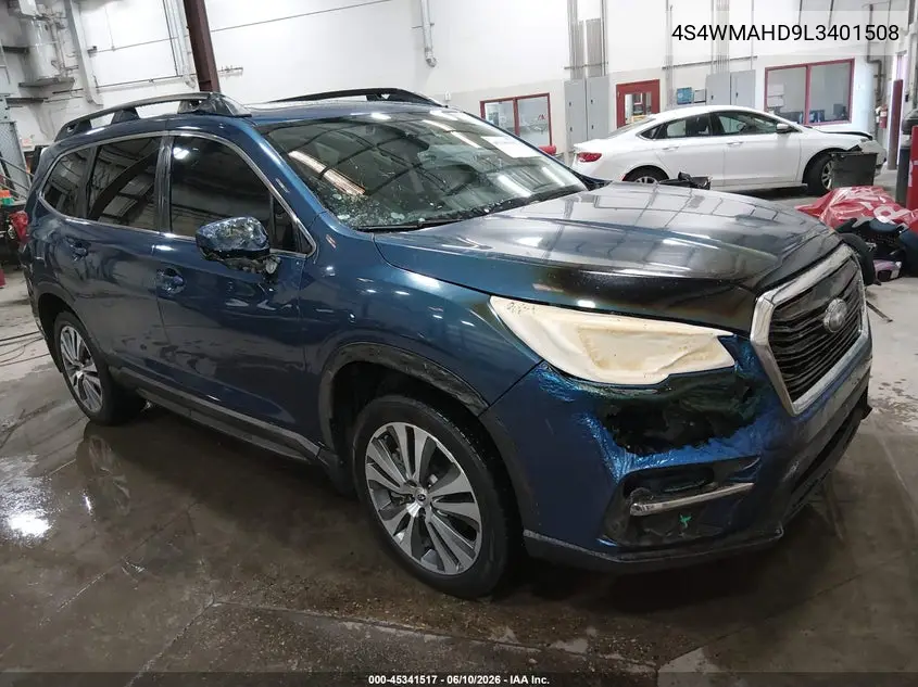 2020 Subaru Ascent Premium VIN: 4S4WMAHD9L3401508 Lot: 45341517