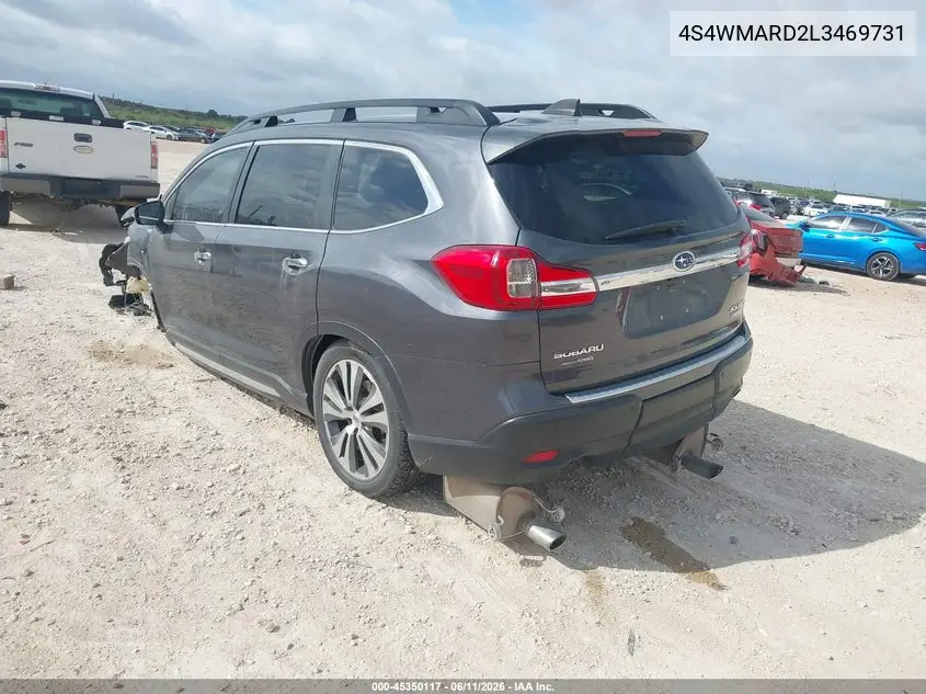 2020 Subaru Ascent Touring VIN: 4S4WMARD2L3469731 Lot: 45350117