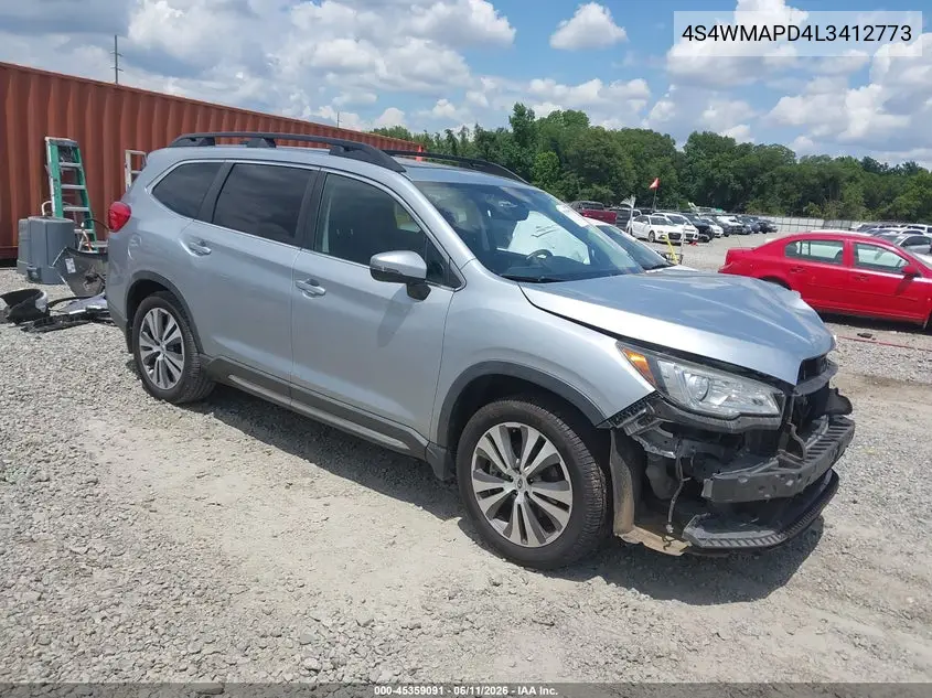 2020 Subaru Ascent Limited VIN: 4S4WMAPD4L3412773 Lot: 45359091