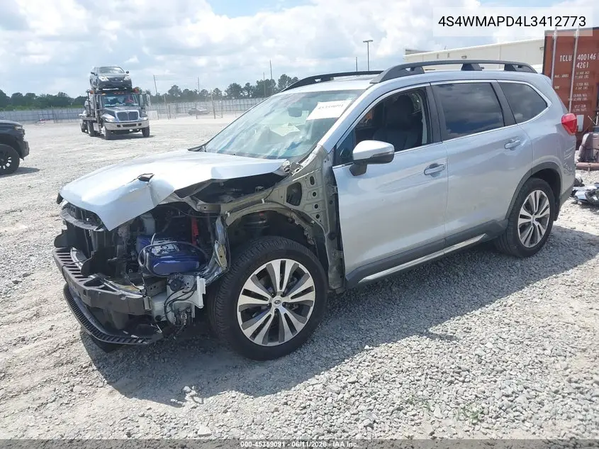 2020 Subaru Ascent Limited VIN: 4S4WMAPD4L3412773 Lot: 45359091