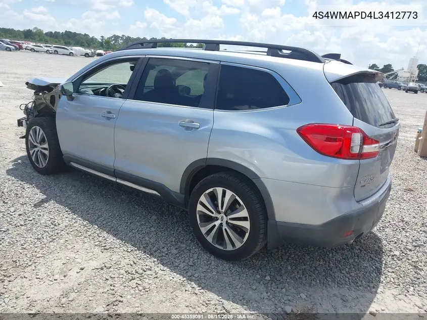 2020 Subaru Ascent Limited VIN: 4S4WMAPD4L3412773 Lot: 45359091