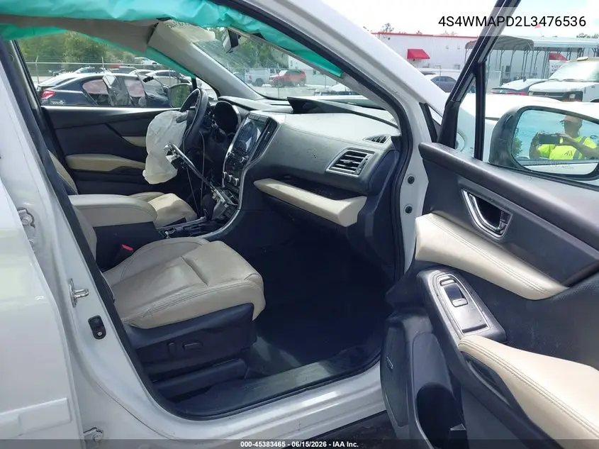 2020 Subaru Ascent Limited VIN: 4S4WMAPD2L3476536 Lot: 45383465