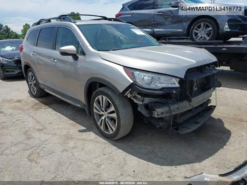 2020 Subaru Ascent Limited VIN: 4S4WMAPD1L3418773 Lot: 45402070