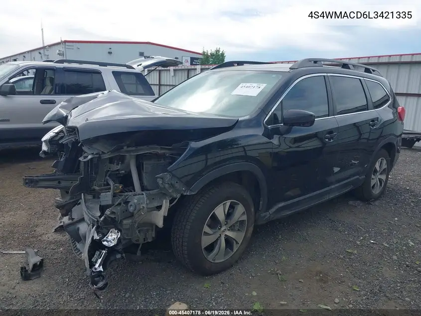 2020 Subaru Ascent Premium VIN: 4S4WMACD6L3421335 Lot: 45407178