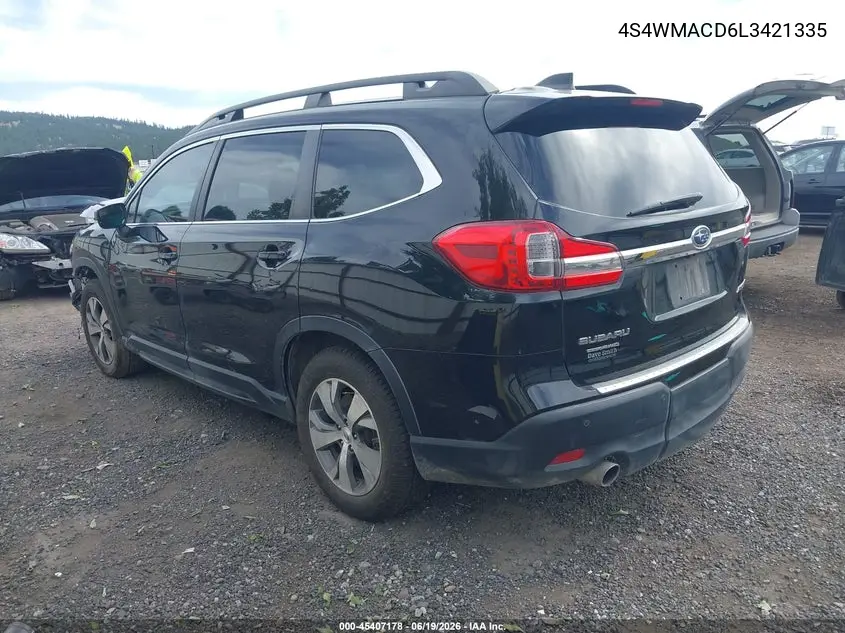 2020 Subaru Ascent Premium VIN: 4S4WMACD6L3421335 Lot: 45407178