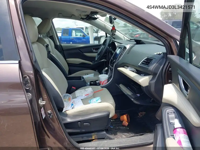 2020 Subaru Ascent Limited VIN: 4S4WMAJD3L3421571 Lot: 45448307