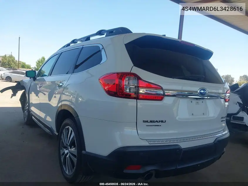 2020 Subaru Ascent Touring VIN: 4S4WMARD6L3428616 Lot: 45450535