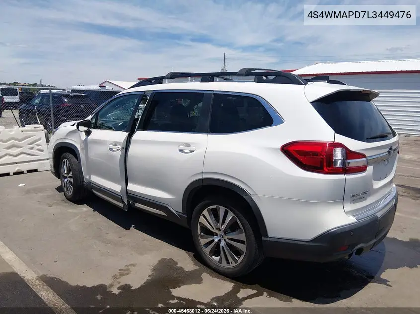 2020 Subaru Ascent Limited VIN: 4S4WMAPD7L3449476 Lot: 45468012