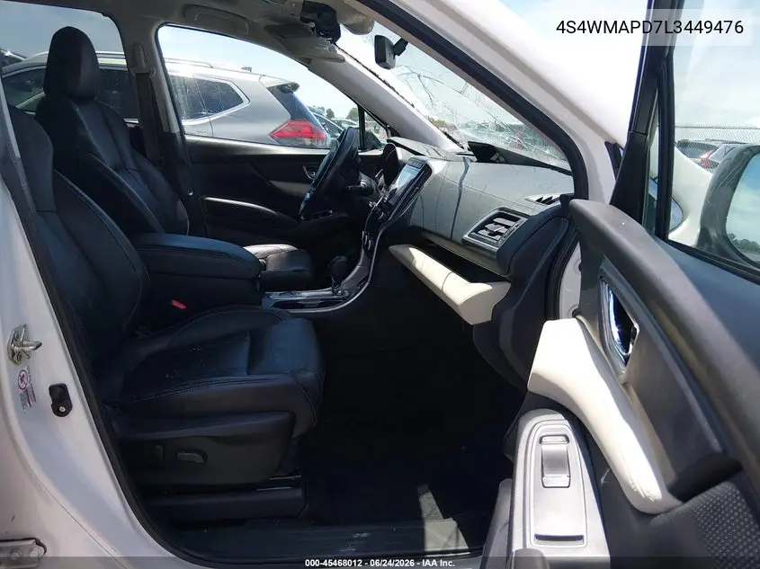 2020 Subaru Ascent Limited VIN: 4S4WMAPD7L3449476 Lot: 45468012