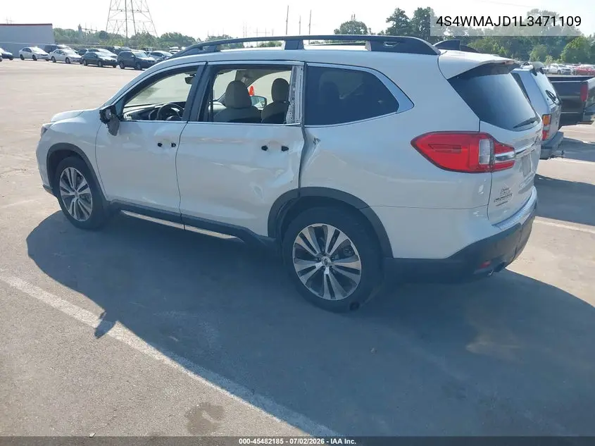 2020 Subaru Ascent Limited VIN: 4S4WMAJD1L3471109 Lot: 45482185