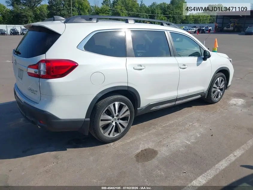 2020 Subaru Ascent Limited VIN: 4S4WMAJD1L3471109 Lot: 45482185