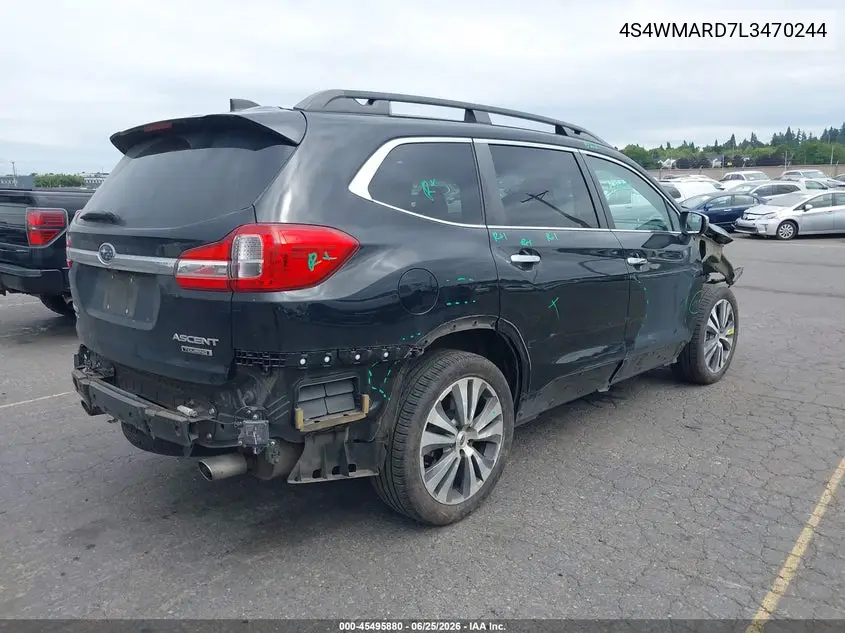2020 Subaru Ascent Touring VIN: 4S4WMARD7L3470244 Lot: 45495880