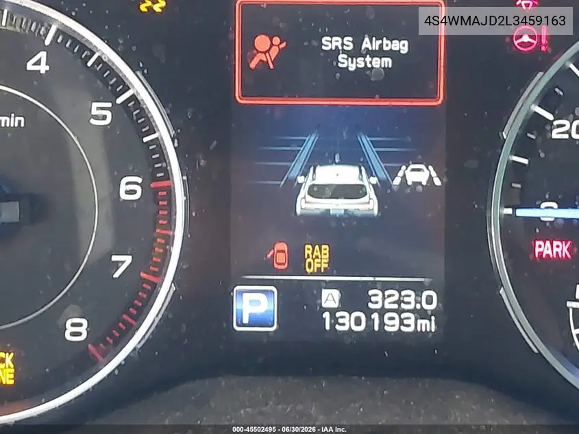 2020 Subaru Ascent Limited VIN: 4S4WMAJD2L3459163 Lot: 45502495